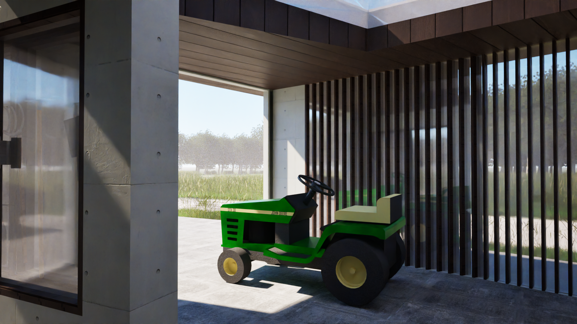 Storage Bay with Louvers