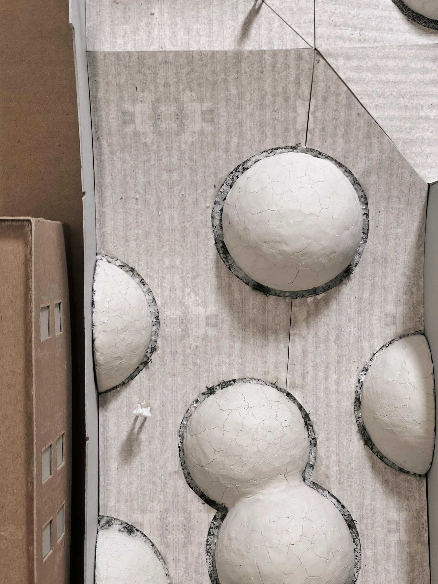 Model view — mounds from above